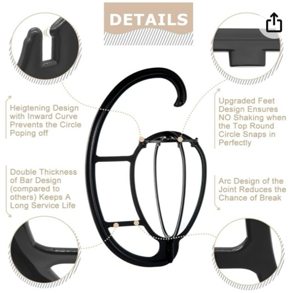 Portable Hanging Wig Stand
